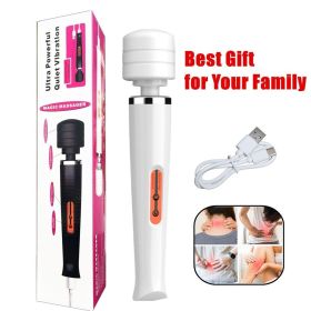 Cordless Handheld Powerful Vibrating Massager Wand Full Body Magic Therapy Motor